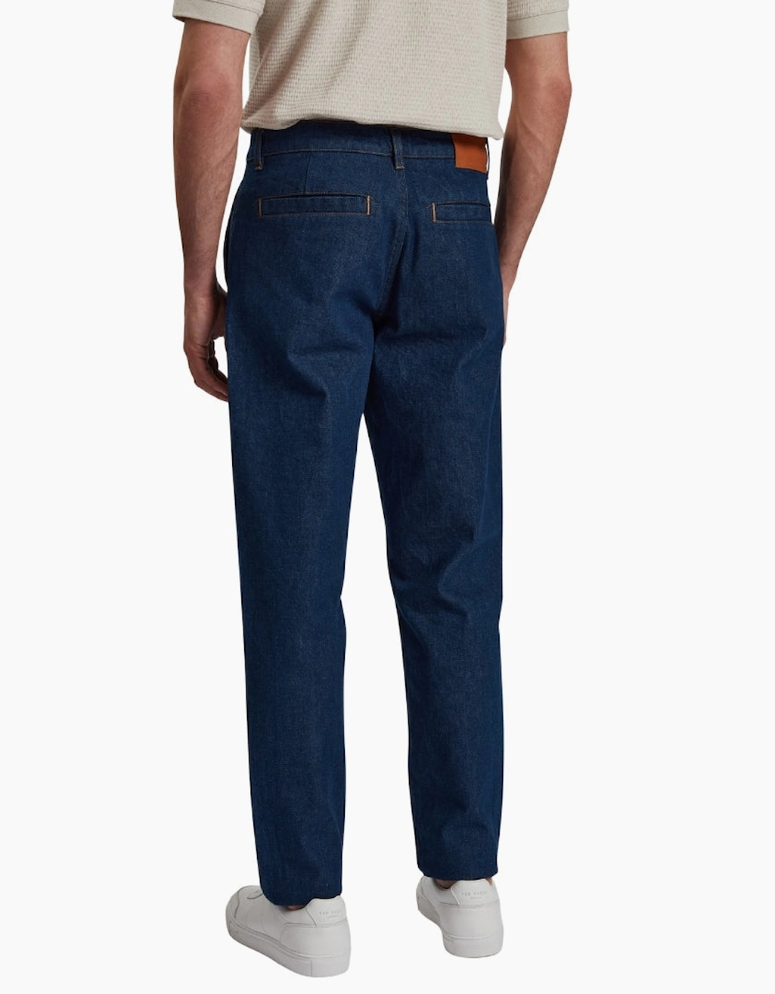 Ted Baker Westton Straight Fit Dark Blue Denim Chino