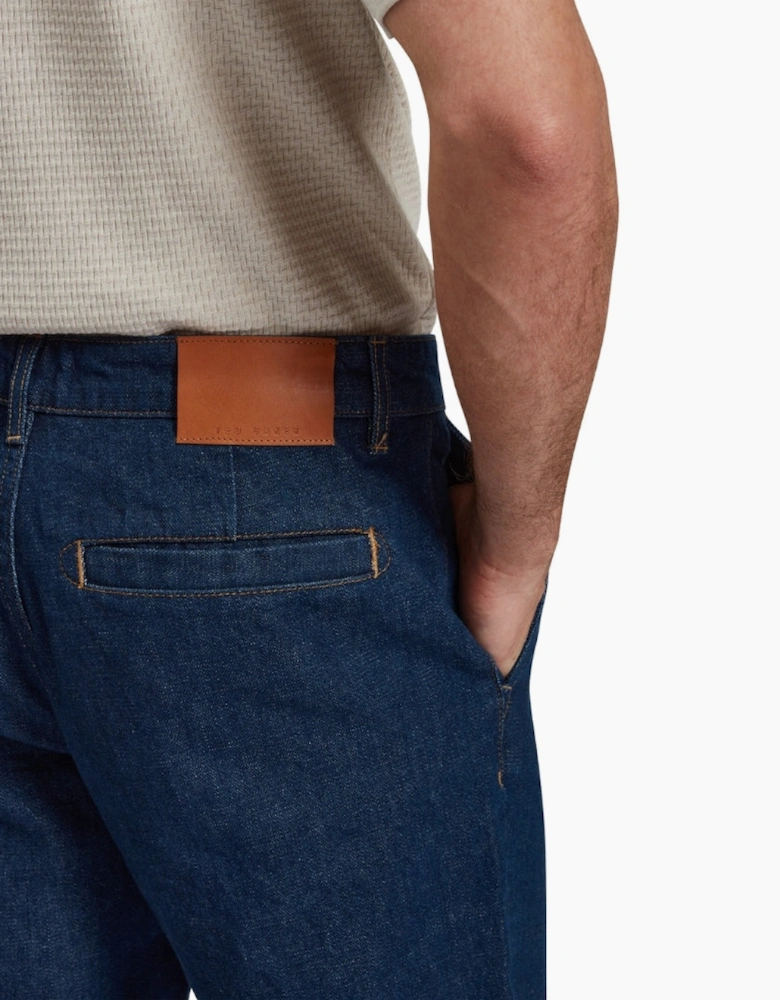 Ted Baker Westton Straight Fit Dark Blue Denim Chino