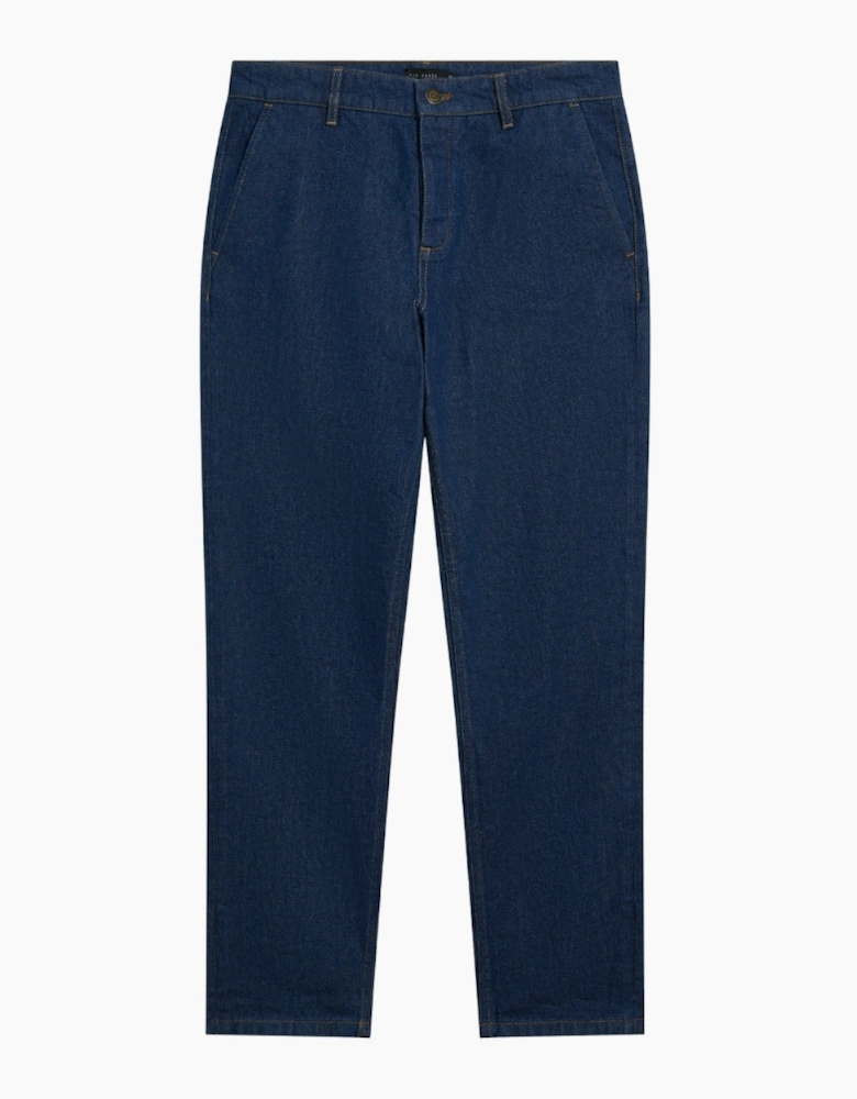 Ted Baker Westton Straight Fit Dark Blue Denim Chino