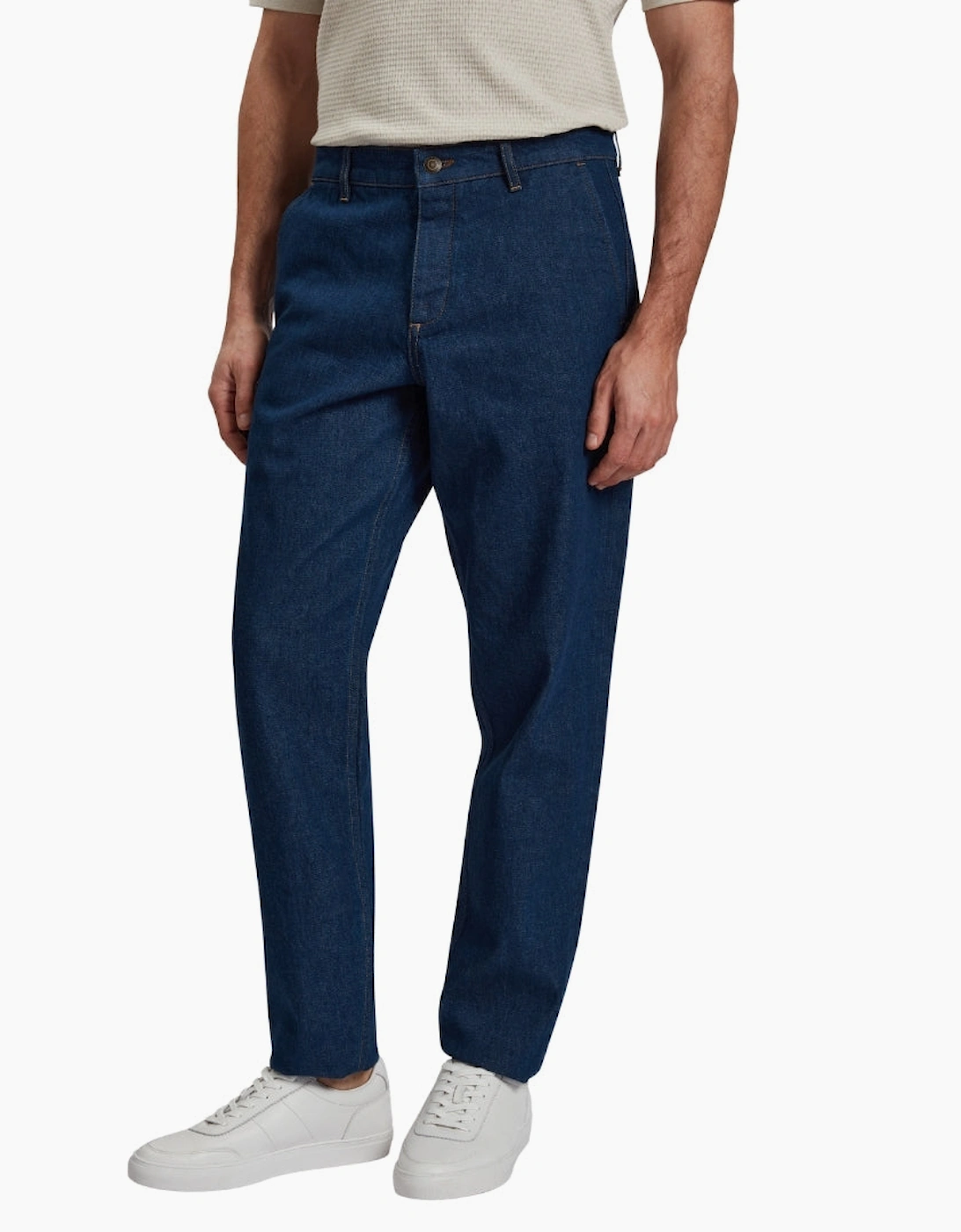 Ted Baker Westton Straight Fit Dark Blue Denim Chino
