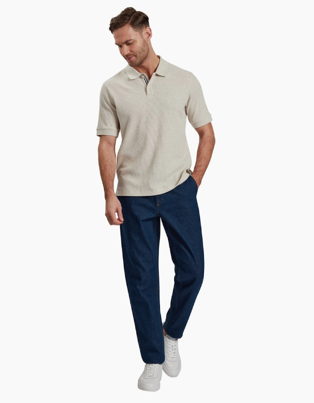 Ted Baker Westton Straight Fit Dark Blue Denim Chino