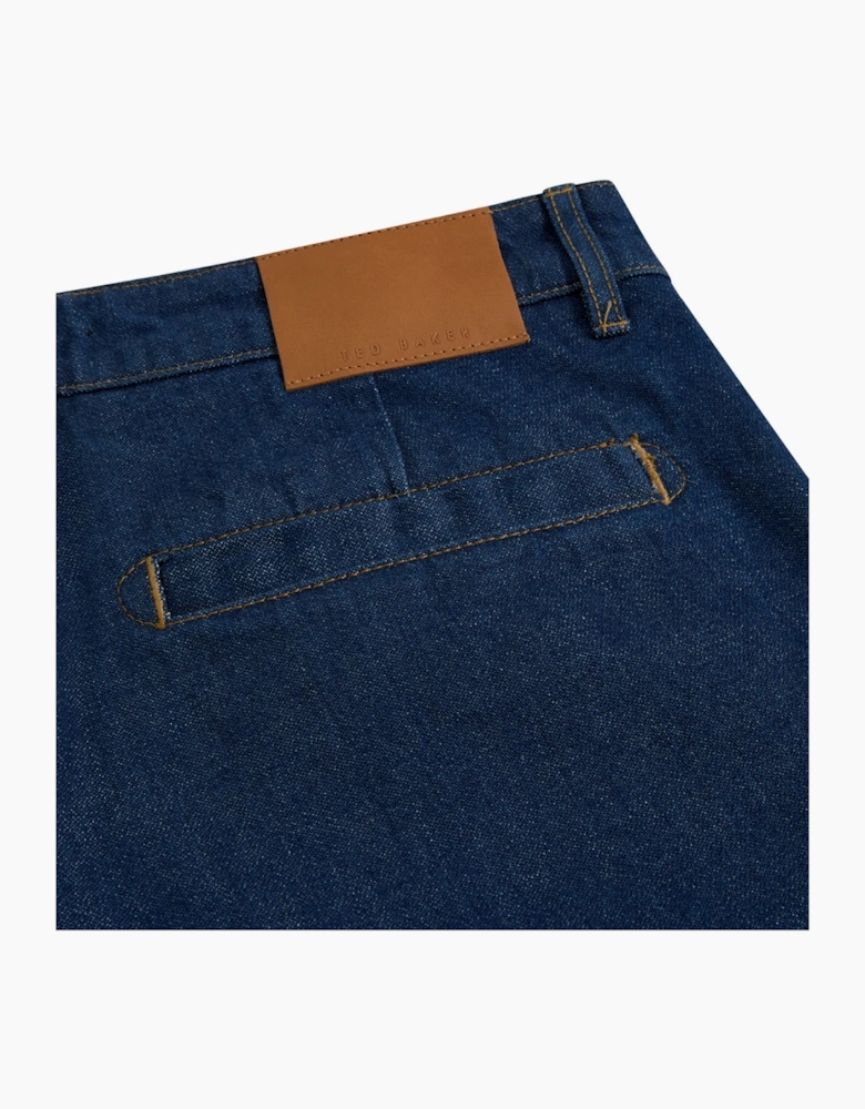 Ted Baker Westton Straight Fit Dark Blue Denim Chino