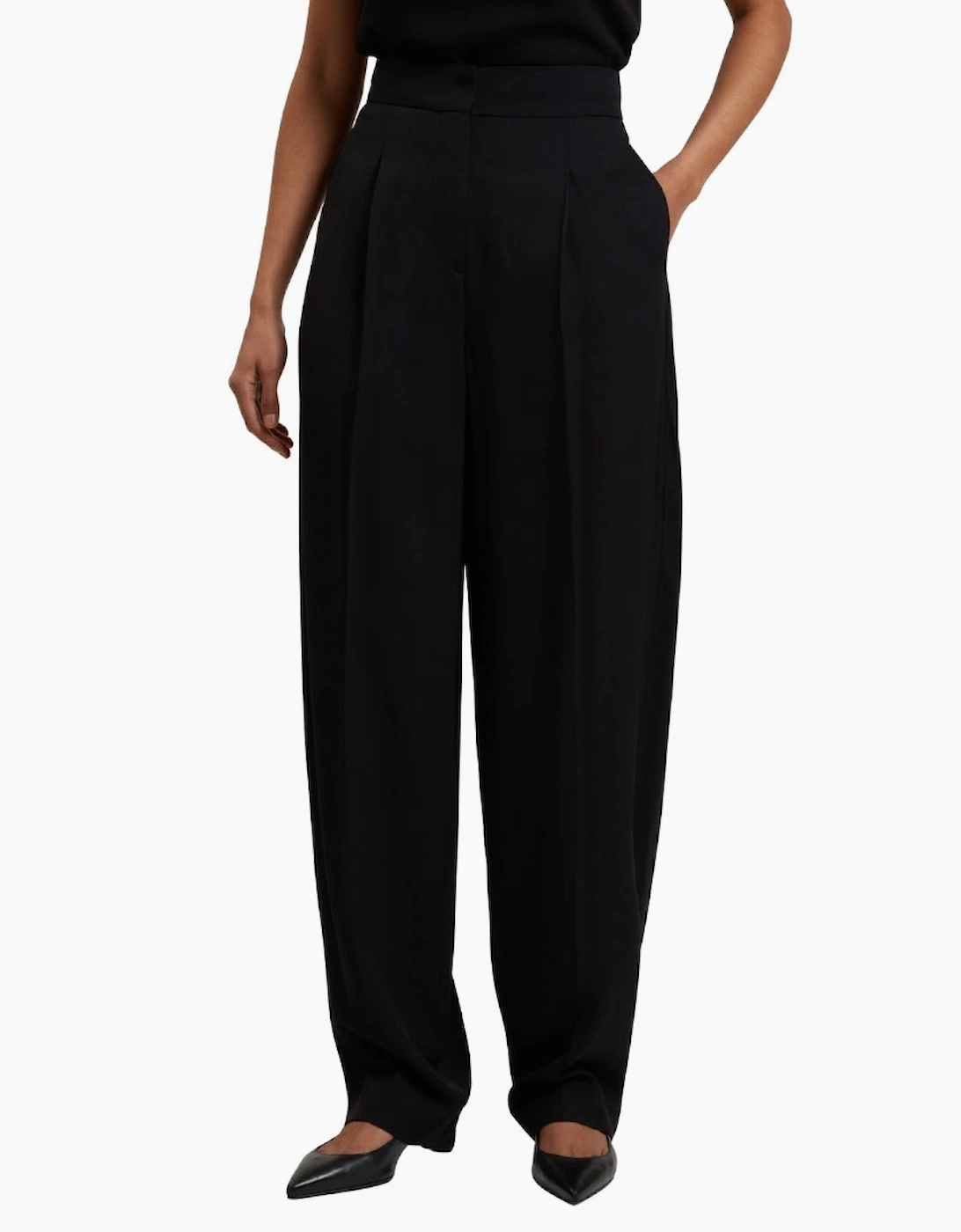 Ted Baker Kiolli Barrel Leg Black Trousers
