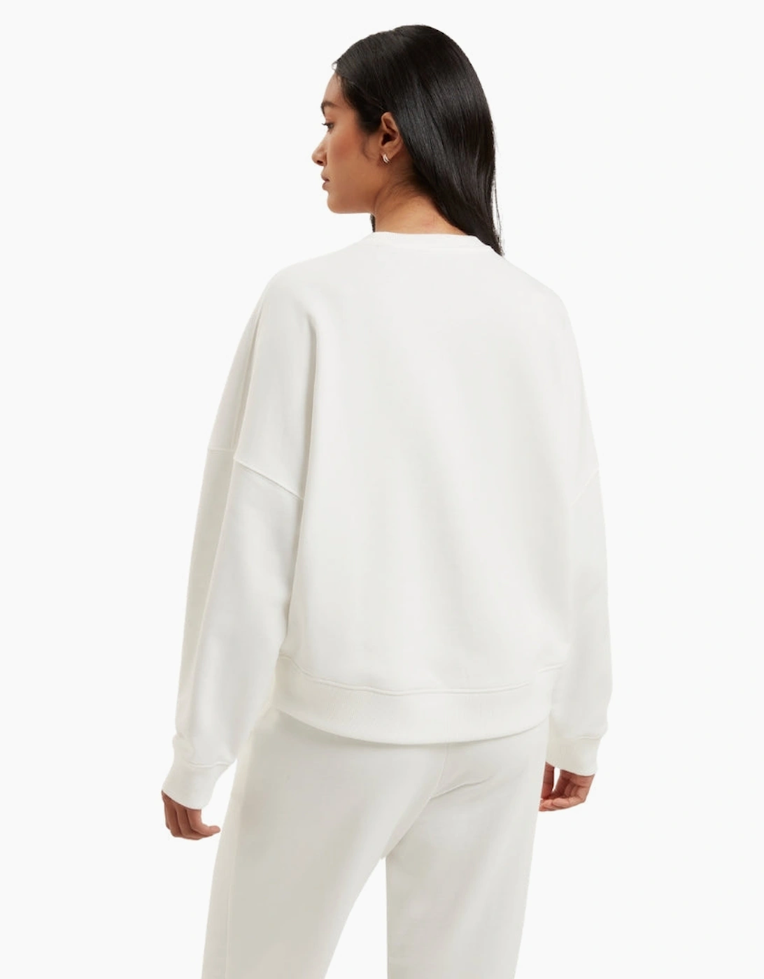 Ted Baker Janettt Embroidered Logo Balloon Sleeve Ivory Jumper