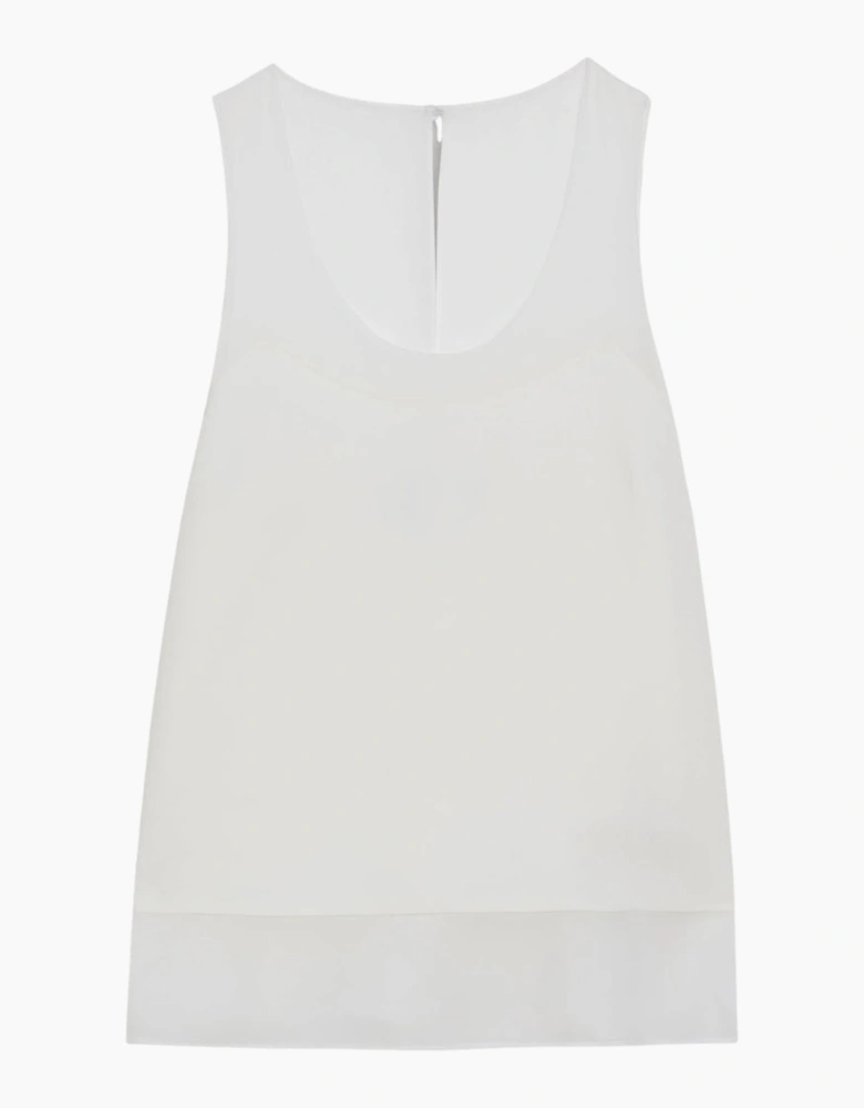 Ted Baker Tilama Ivory Tank Top with Racer Back