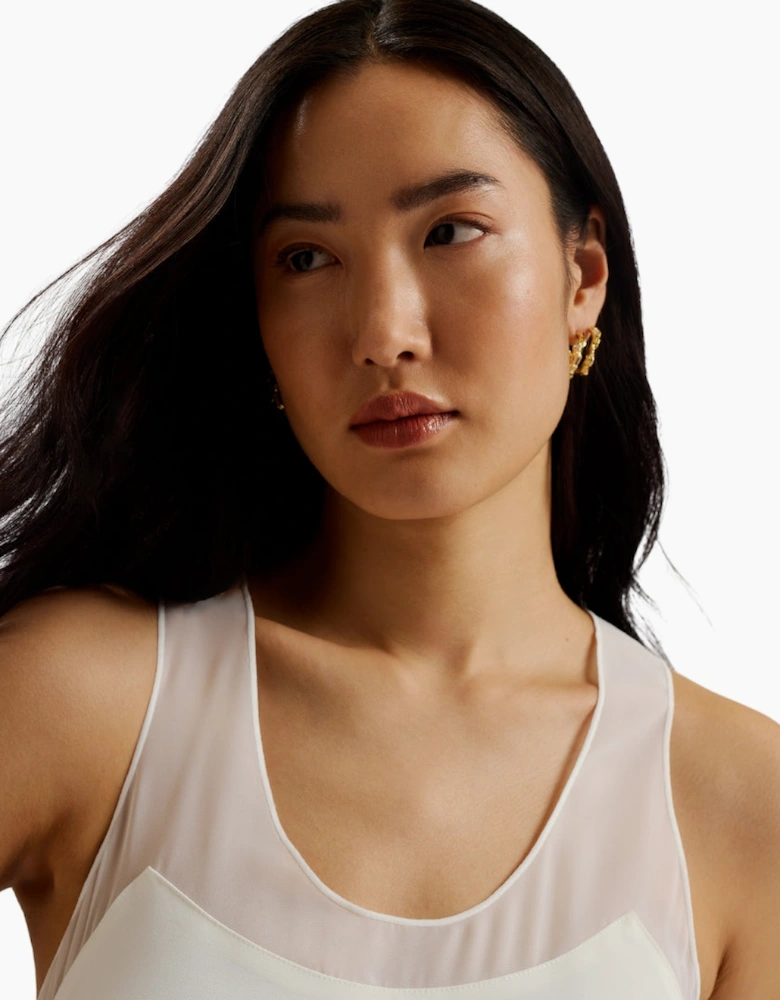 Ted Baker Tilama Ivory Tank Top with Racer Back