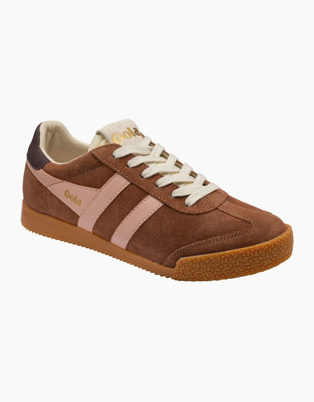 Gola Classics Women's Elan Trainers Umber/Pearl Pink/Cocoa