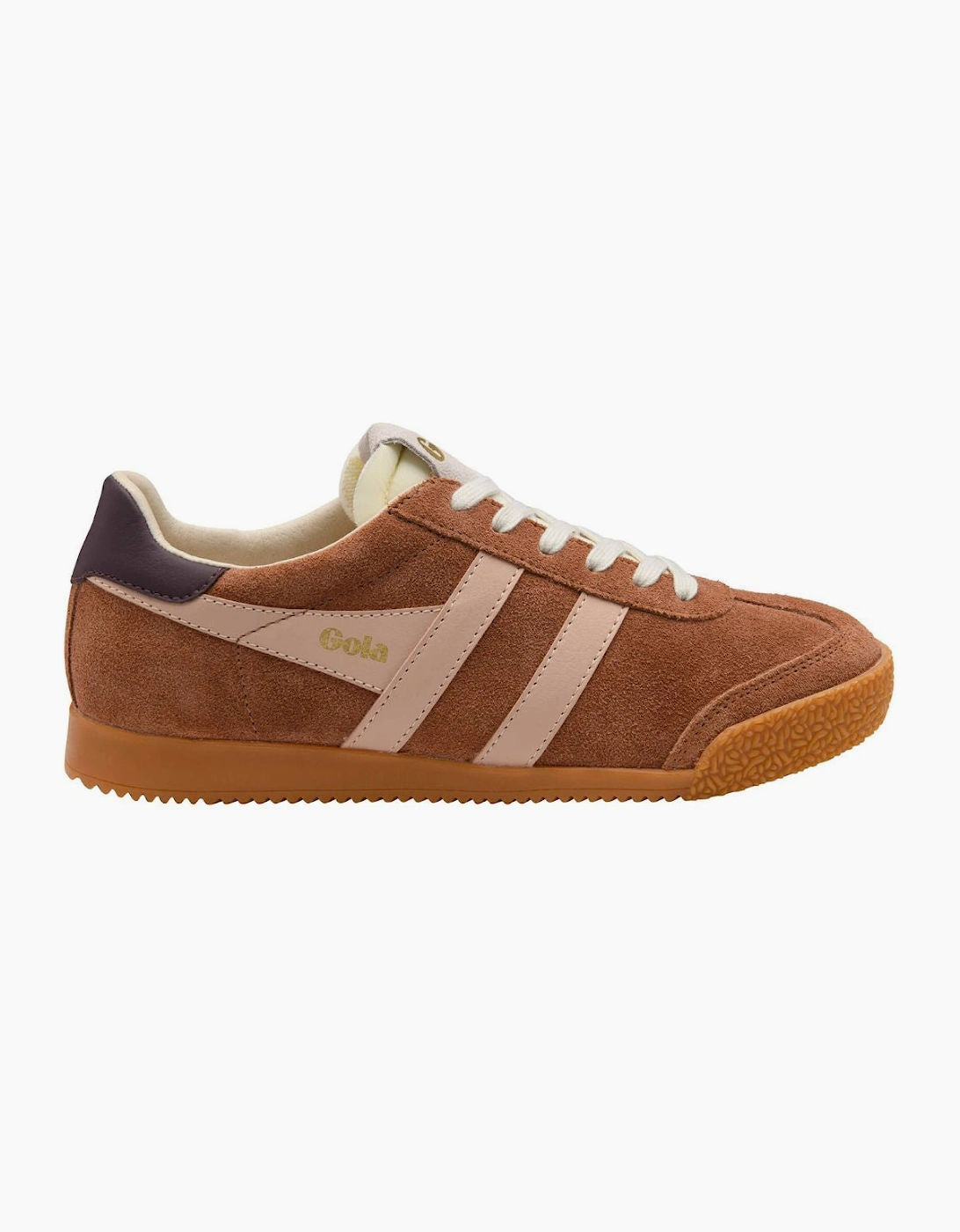 Gola Classics Women's Elan Trainers Umber/Pearl Pink/Cocoa