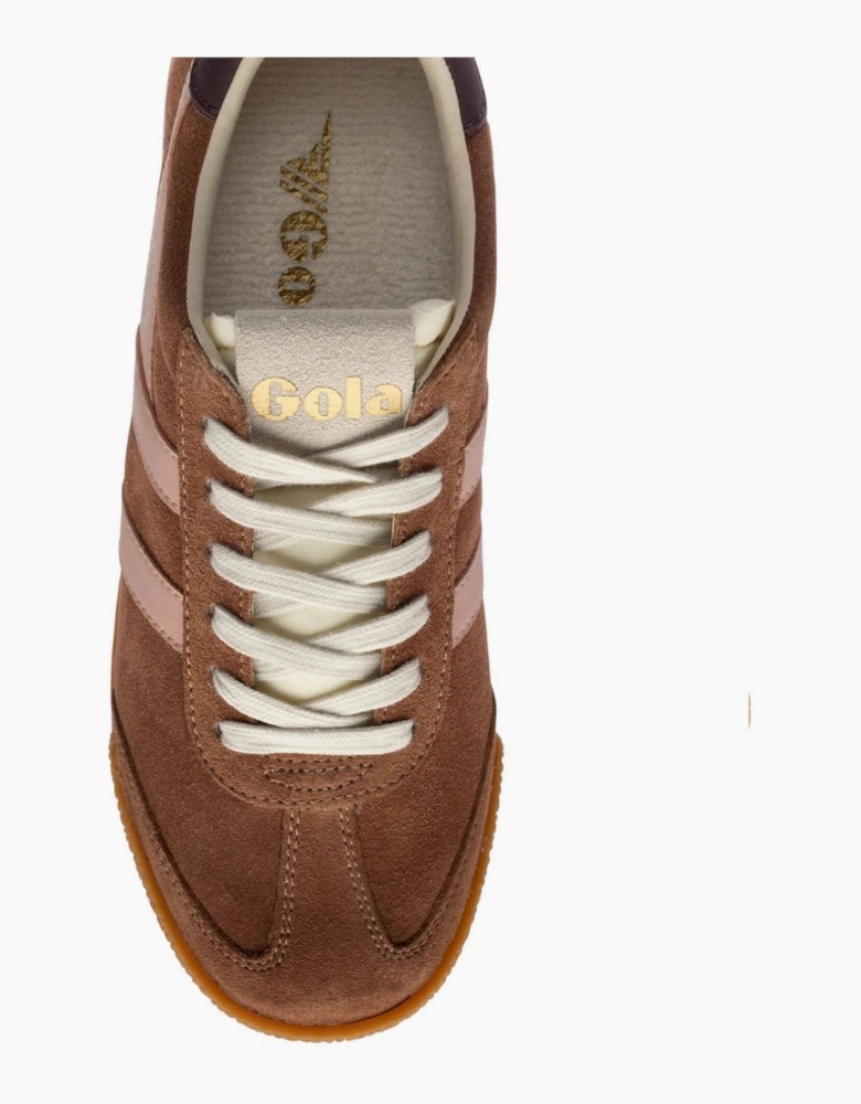 Gola Classics Women's Elan Trainers Umber/Pearl Pink/Cocoa