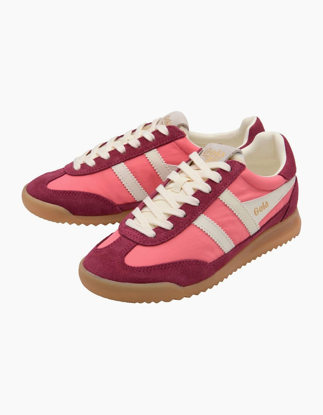 Gola Womens Firefly Trainer-Bubblegum/Cerise/Off White