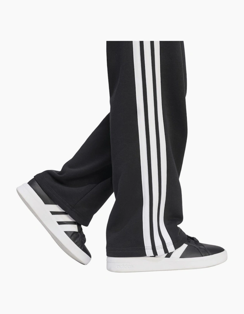 Wide Leg Three Stripes Track Joggers