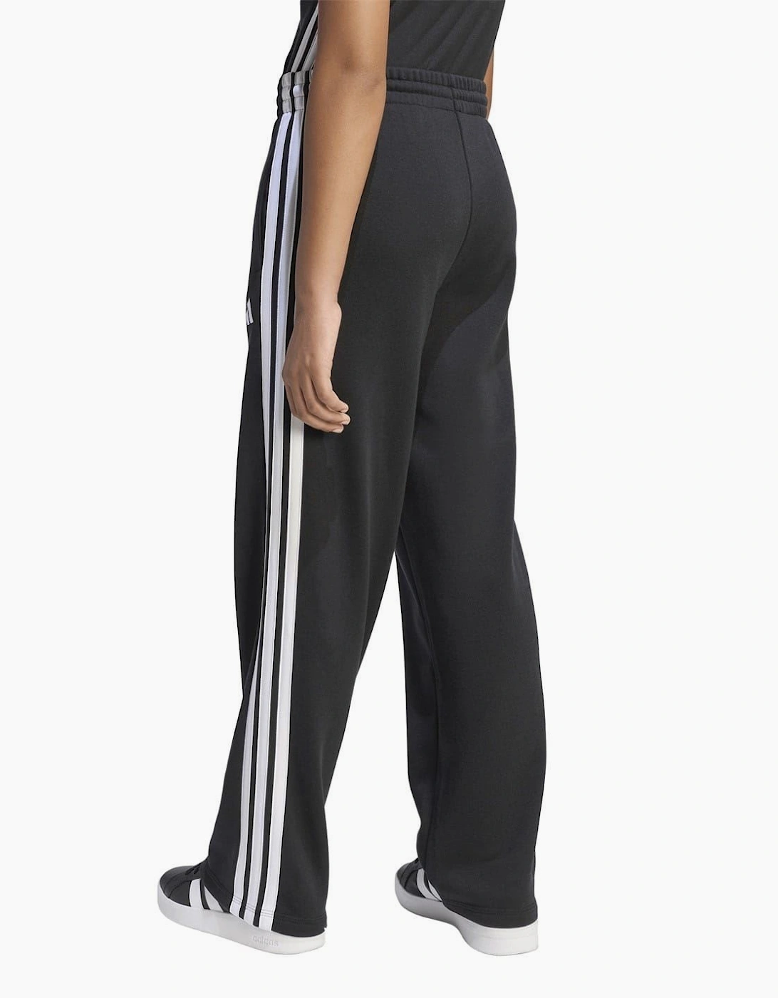 Wide Leg Three Stripes Track Joggers