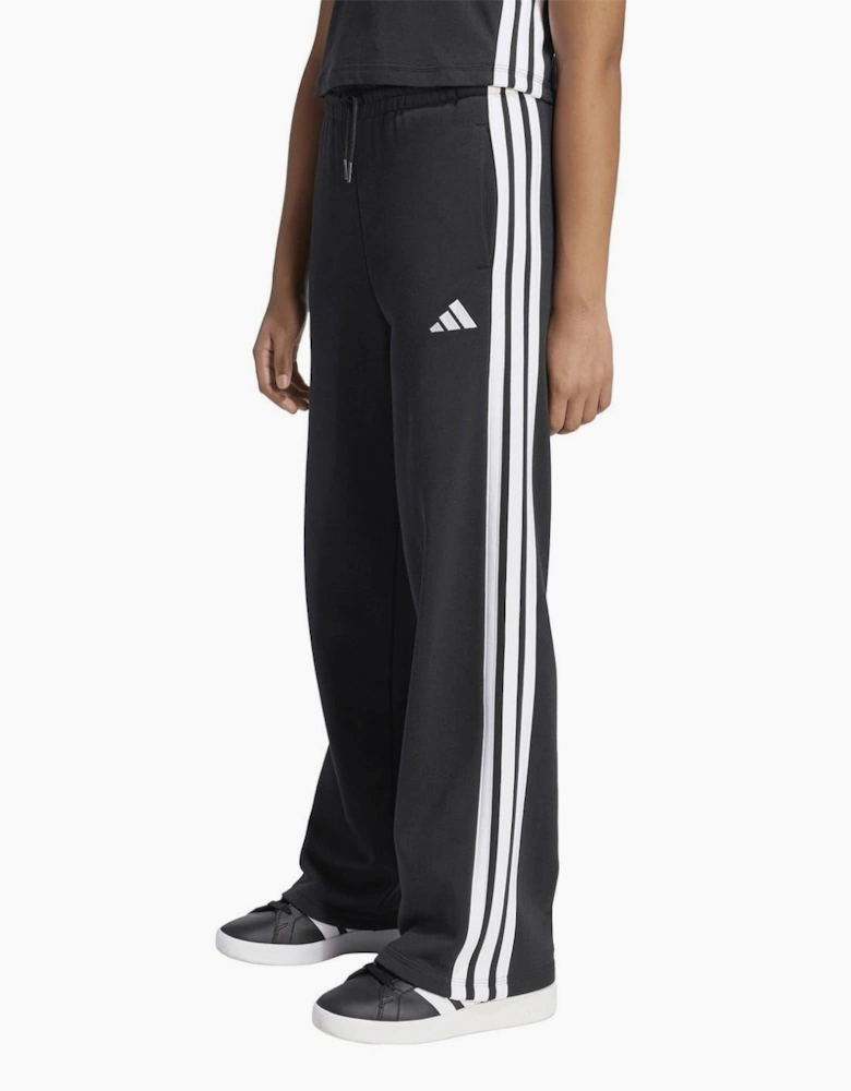 Wide Leg Three Stripes Track Joggers