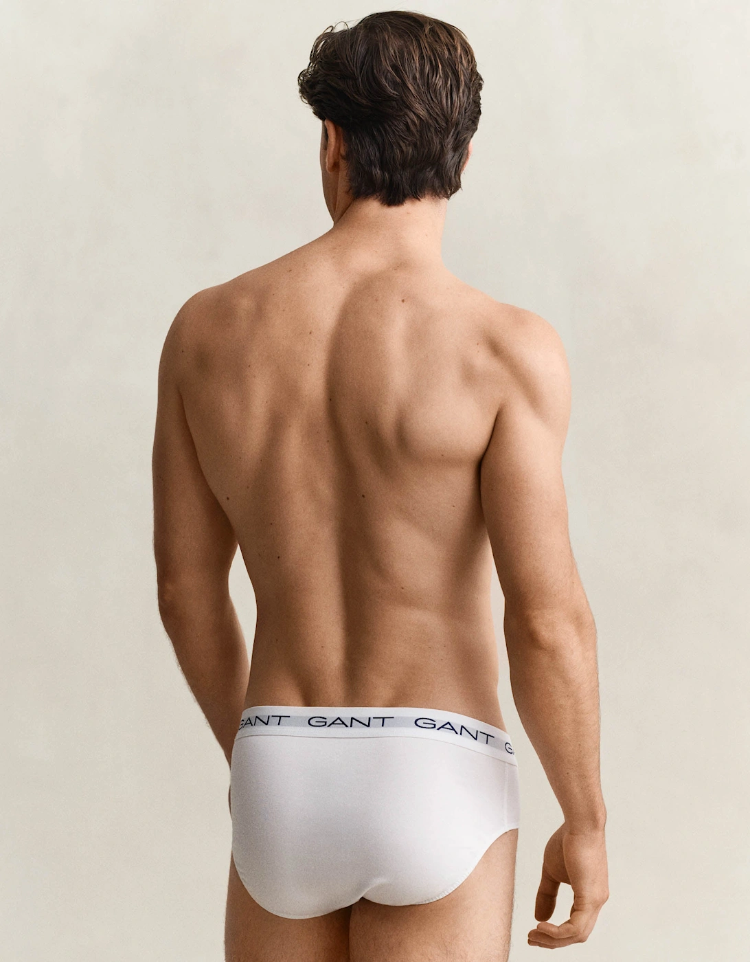GANT 3-Pack Mens Logo Waistband Briefs - 110 White
