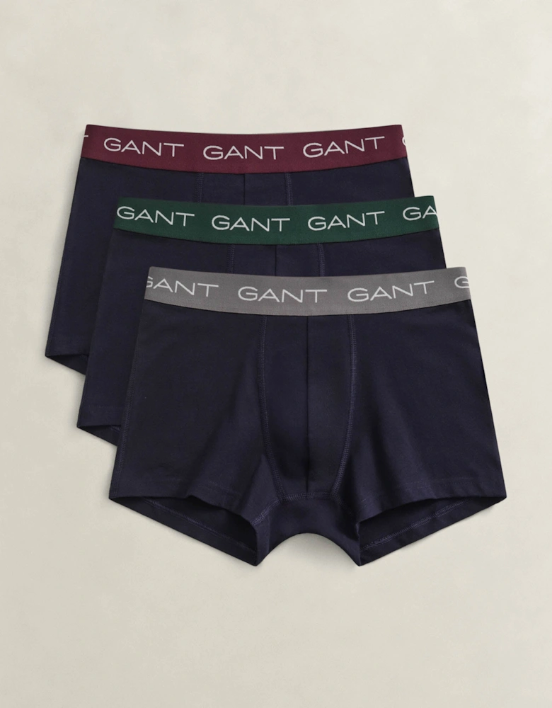 GANT Mens Trunk 3-Pack - 433 Evening Blue