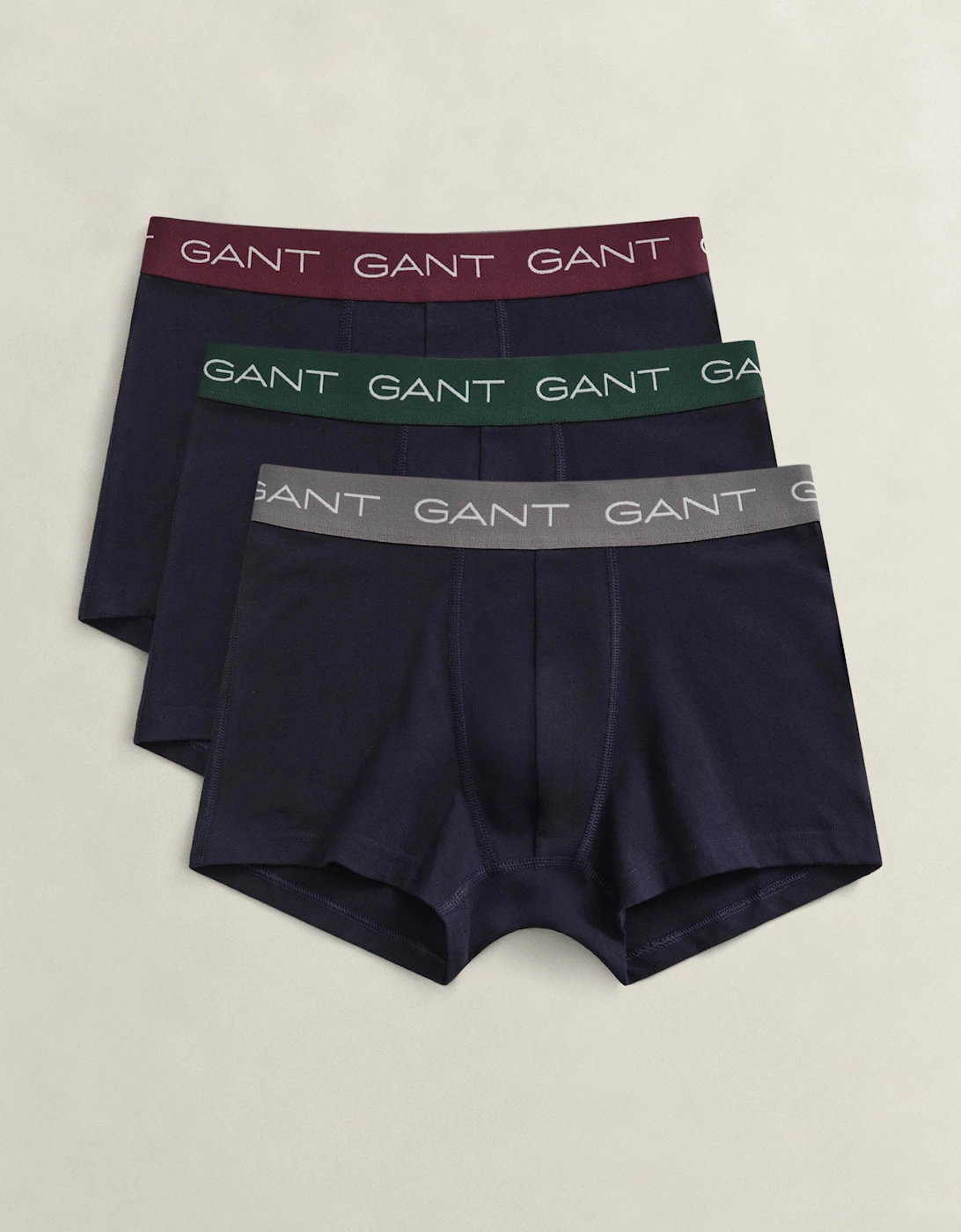 GANT Mens Trunk 3-Pack - 433 Evening Blue