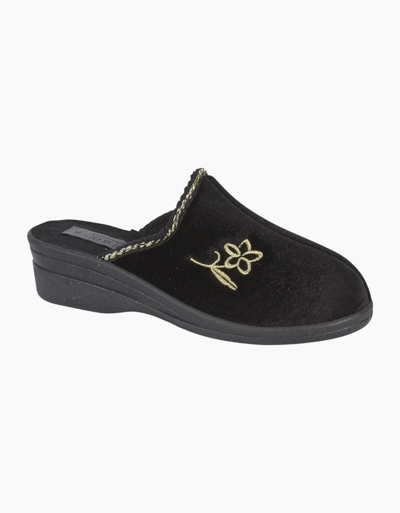 Jo & Joe HELEN Womens Mule Slippers Black