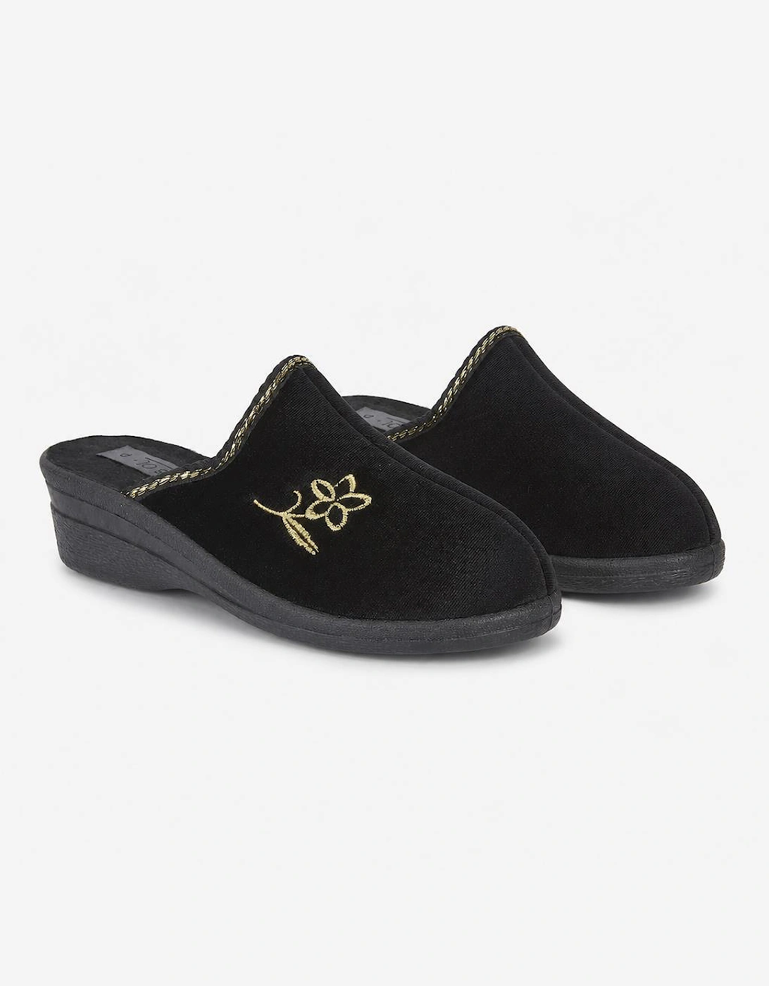 Jo & Joe HELEN Womens Mule Slippers Black