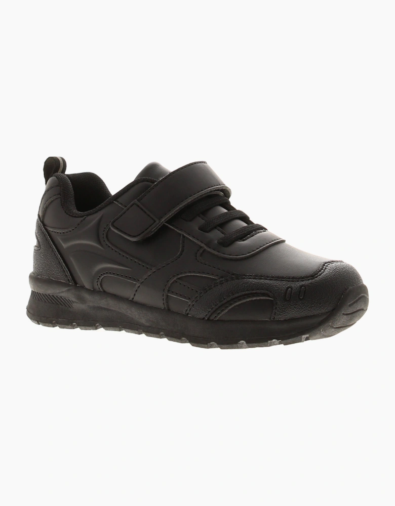 Rockstorm Boys School Shoes Trainers Bungee Elasticated Lace black UK Size