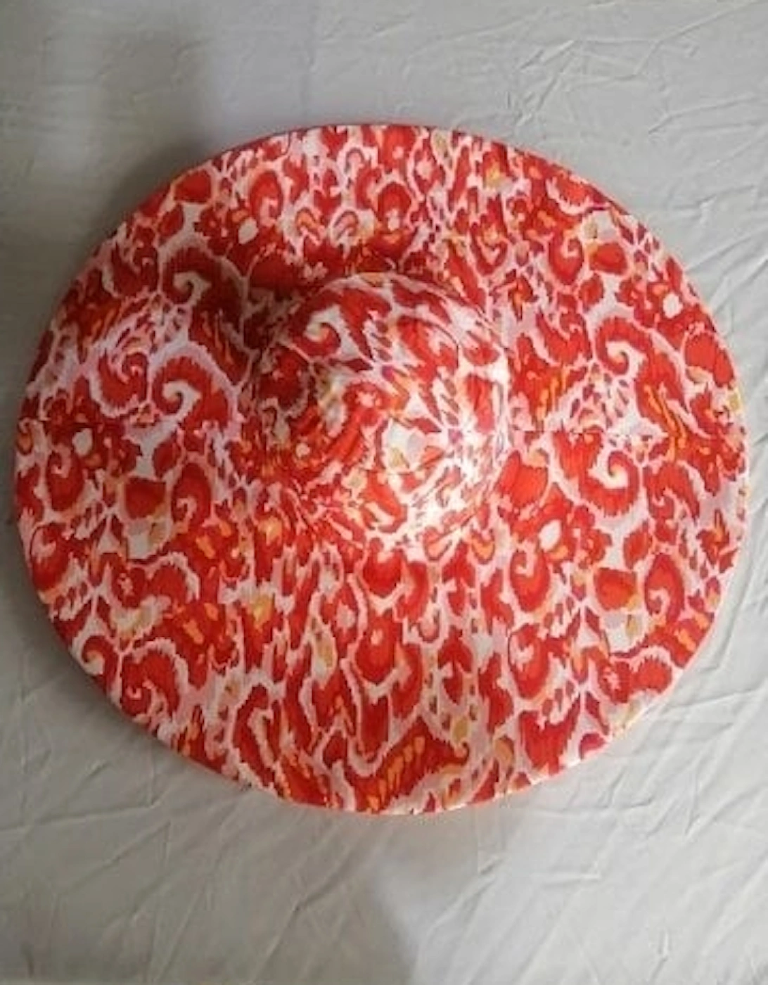 Orange Eco Silk Oversized Flapper Hat