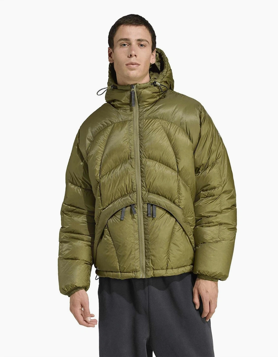 Eqt Full Zip Hooded Short Puffer Jacket