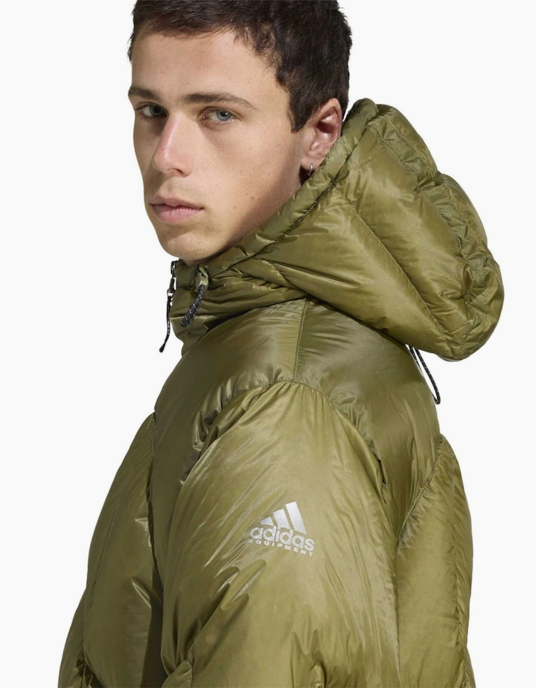 Eqt Full Zip Hooded Short Puffer Jacket