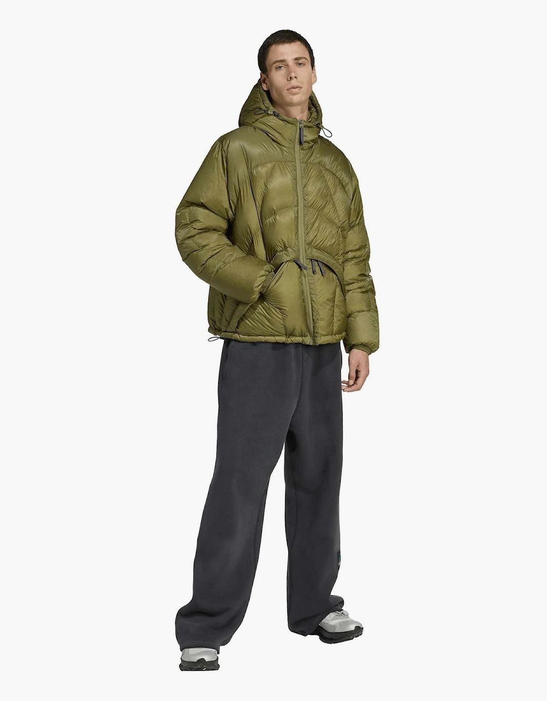 Eqt Full Zip Hooded Short Puffer Jacket