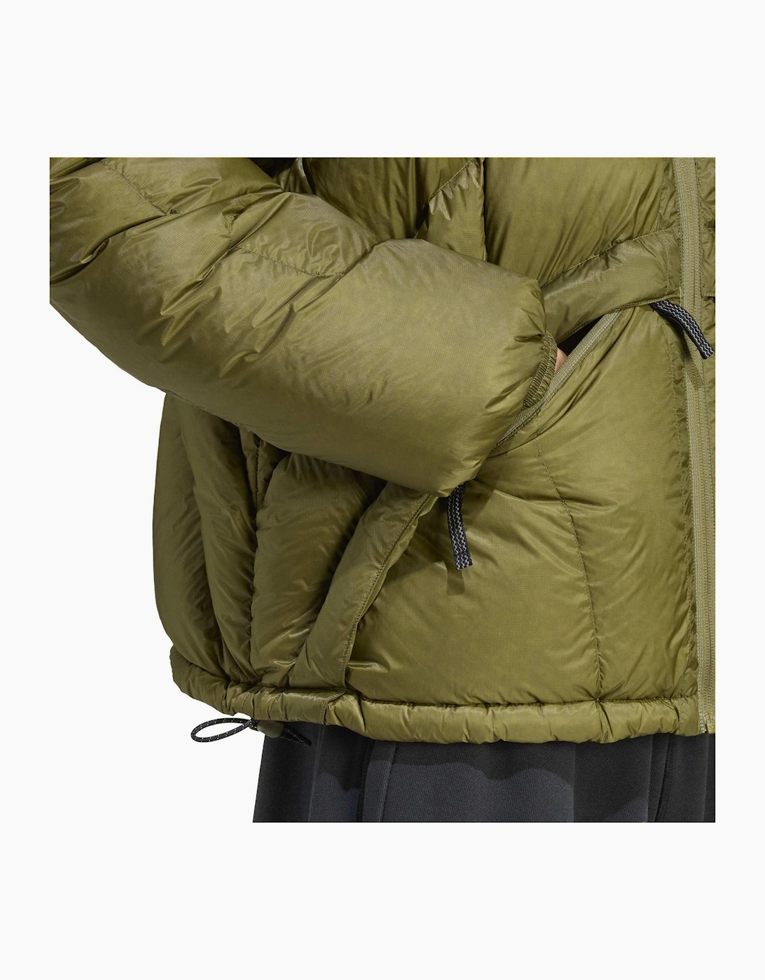 Eqt Full Zip Hooded Short Puffer Jacket