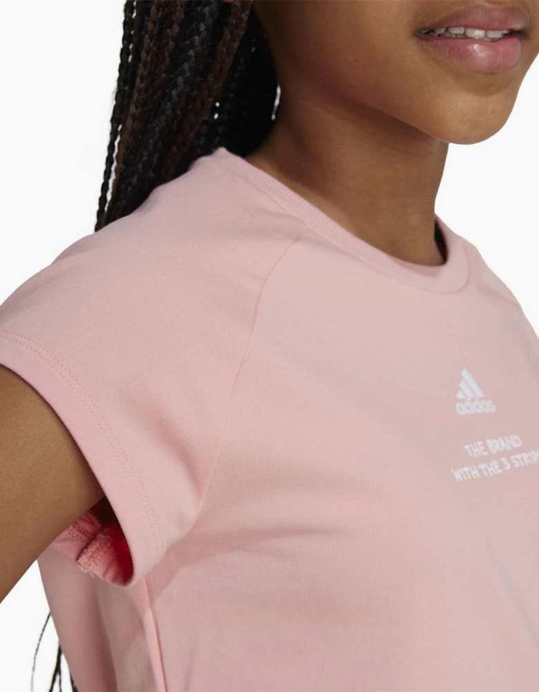 Jam Cotton Short Sleeve Cropped Slim Fit T-Shirt