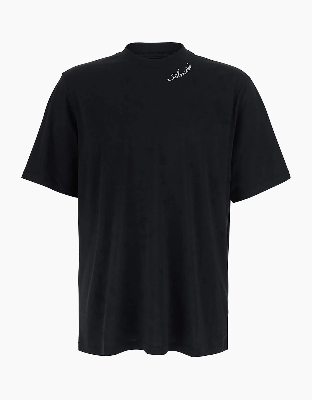 Amiri Script Embroidered T-Shirt in Black
