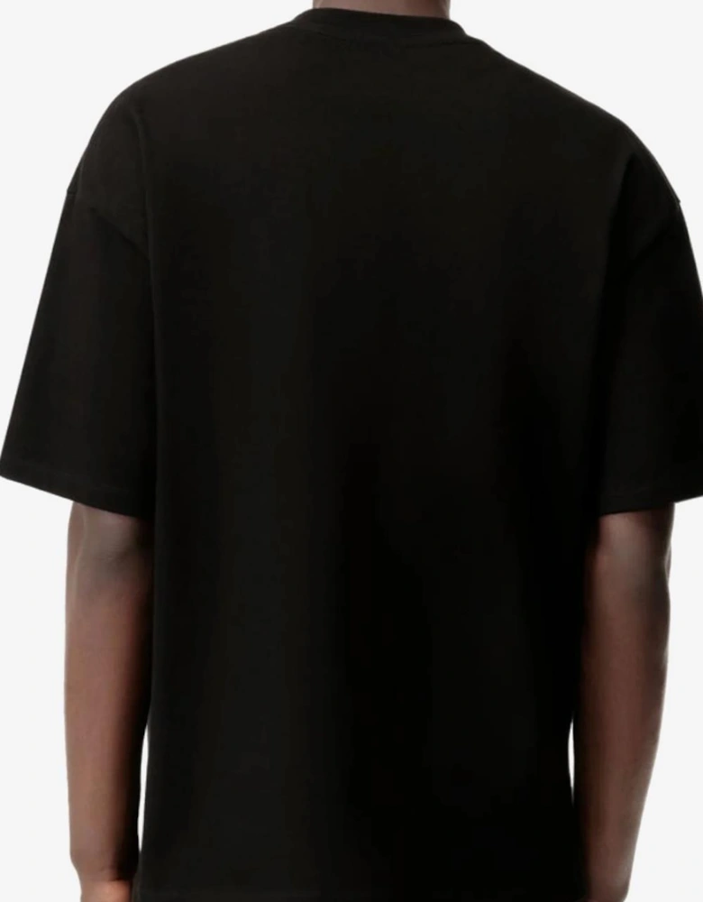Amiri Script Embroidered T-Shirt in Black