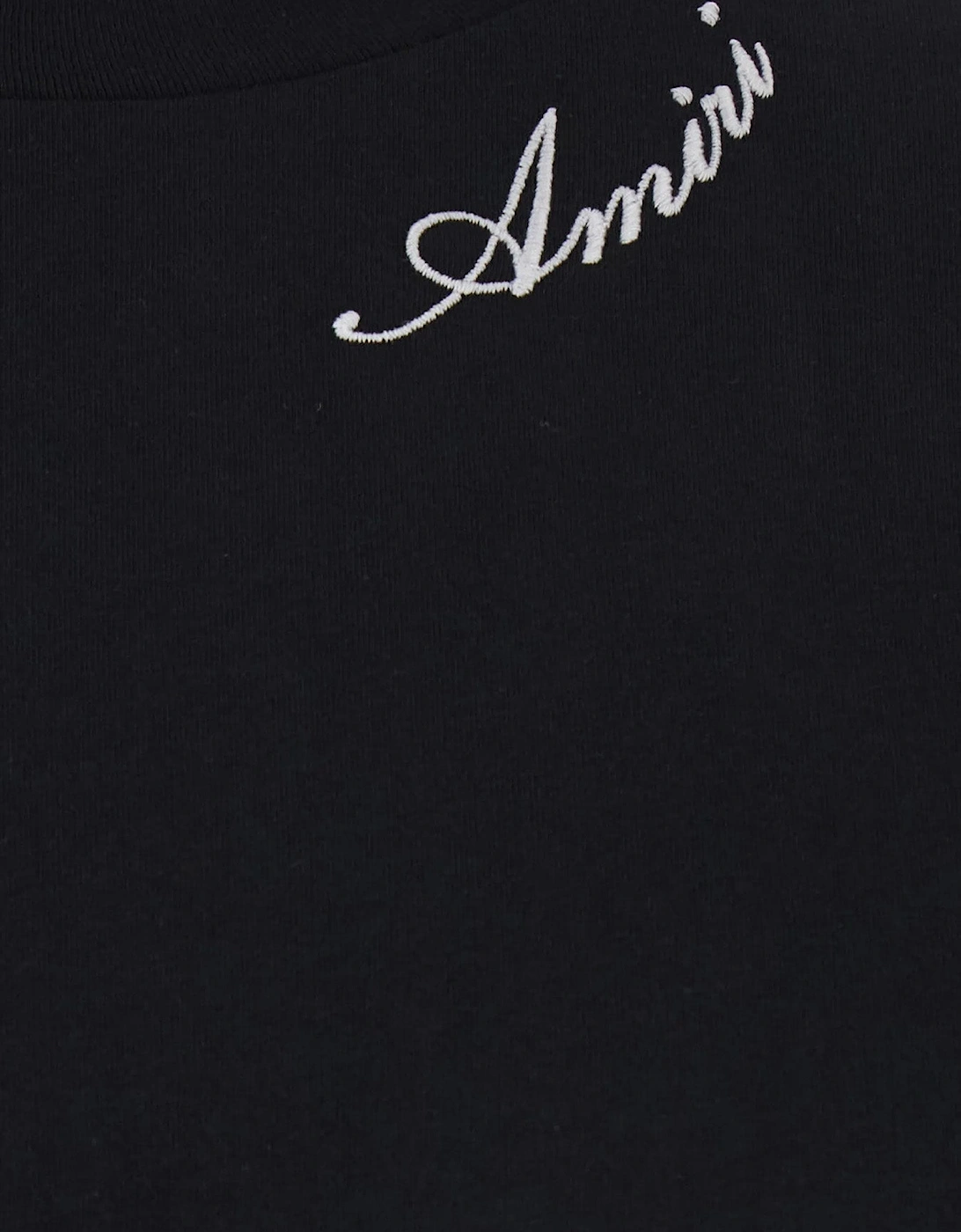 Amiri Script Embroidered T-Shirt in Black