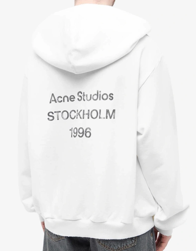 Acne Studios Stockholm Logo Hoodie in White