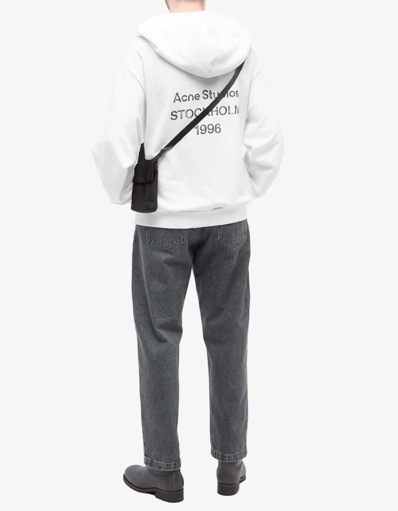 Acne Studios Stockholm Logo Hoodie in White