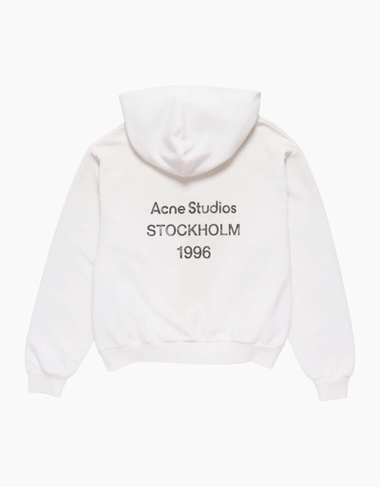 Acne Studios Stockholm Logo Hoodie in White