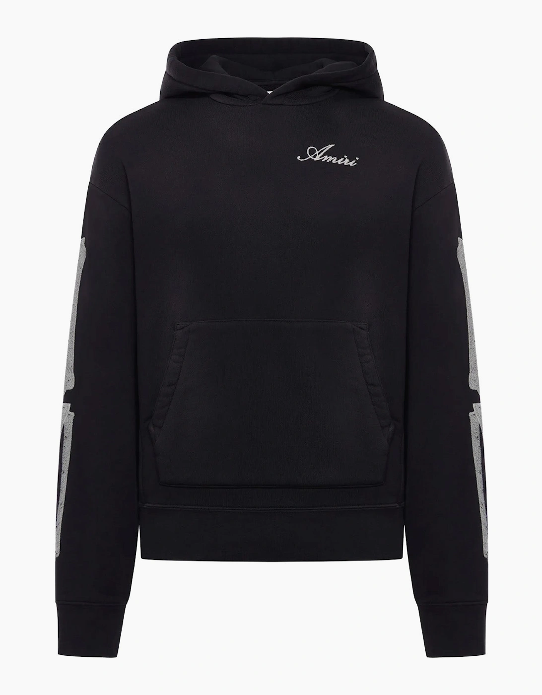Amiri Bones Embroidered Hoodie in Black