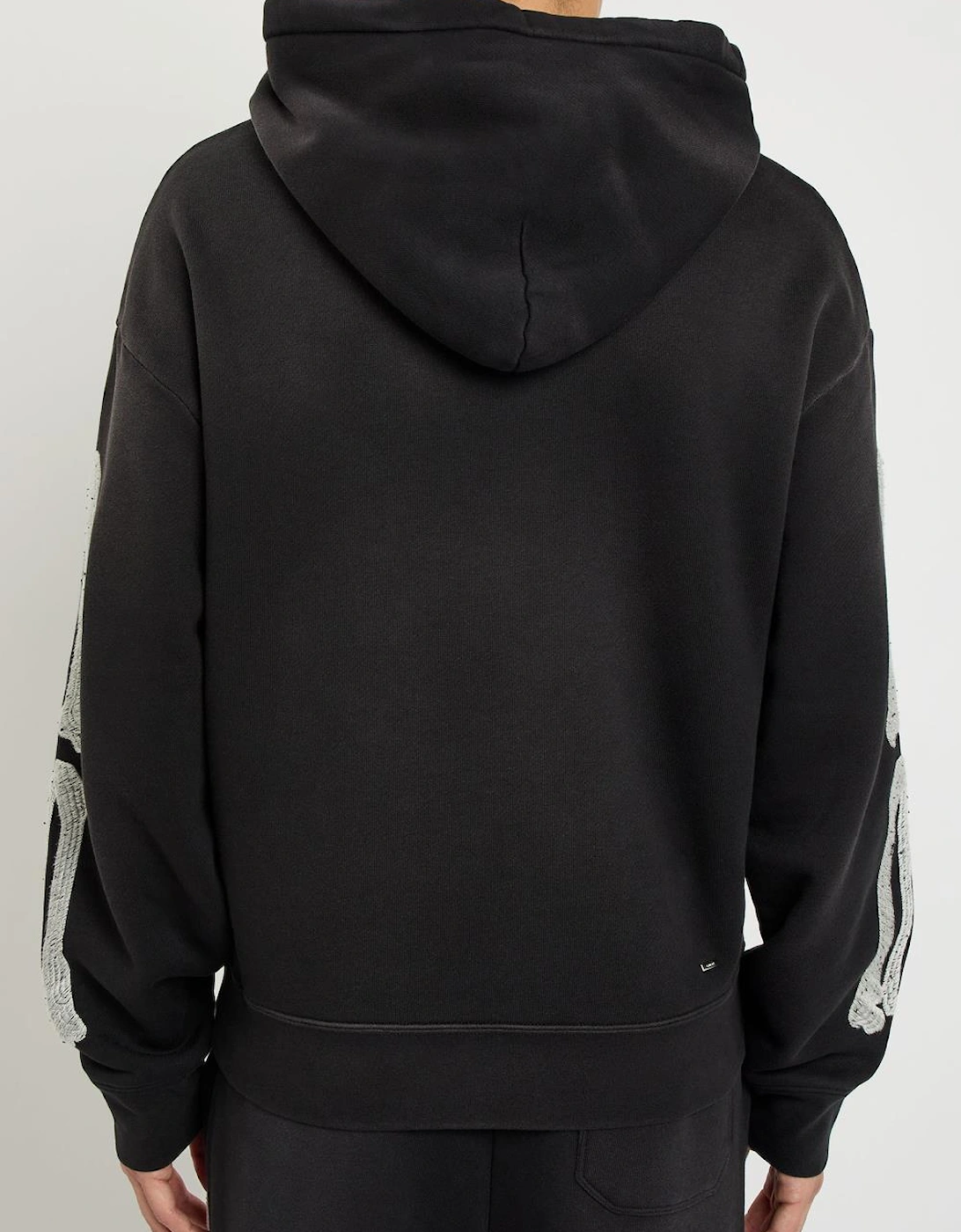 Amiri Bones Embroidered Hoodie in Black