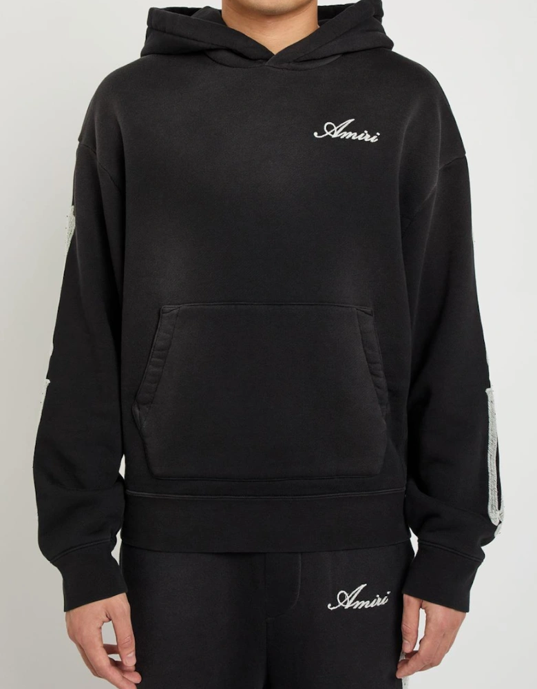 Amiri Bones Embroidered Hoodie in Black