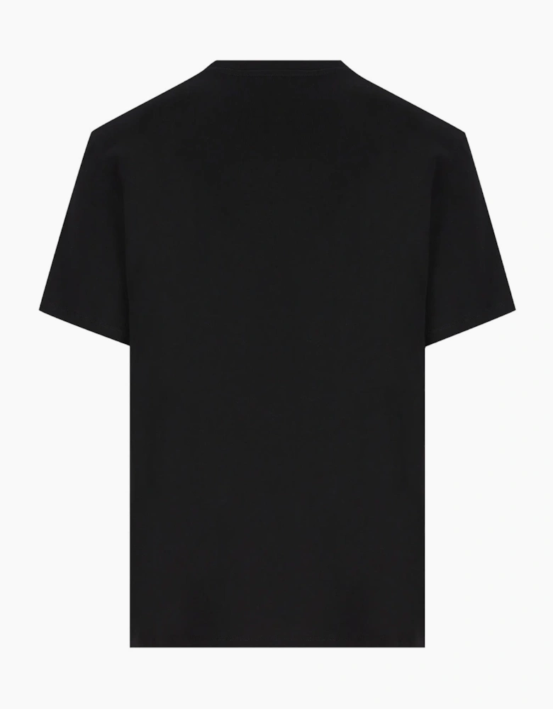 Loewe Two-Tone Anagram Embroidered Pocket T-Shirt in Black