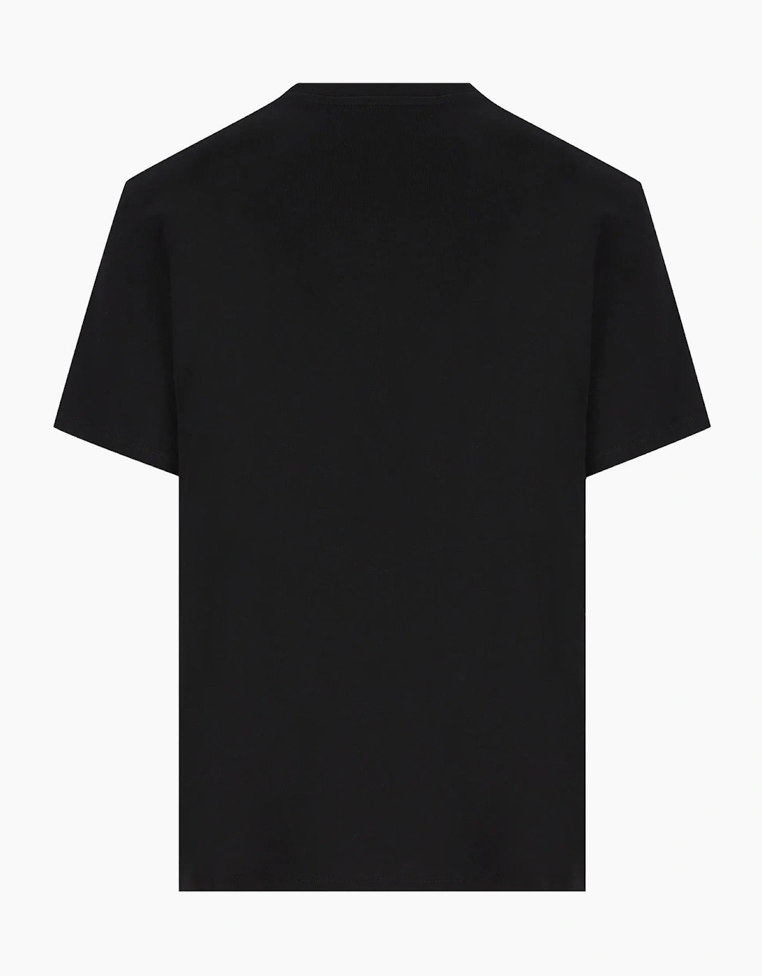 Loewe Two-Tone Anagram Embroidered Pocket T-Shirt in Black