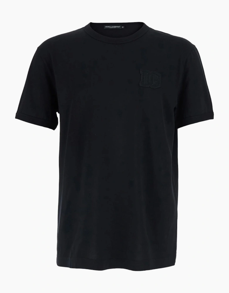 Dolce & Gabbana Logo Patch T-Shirt in Black