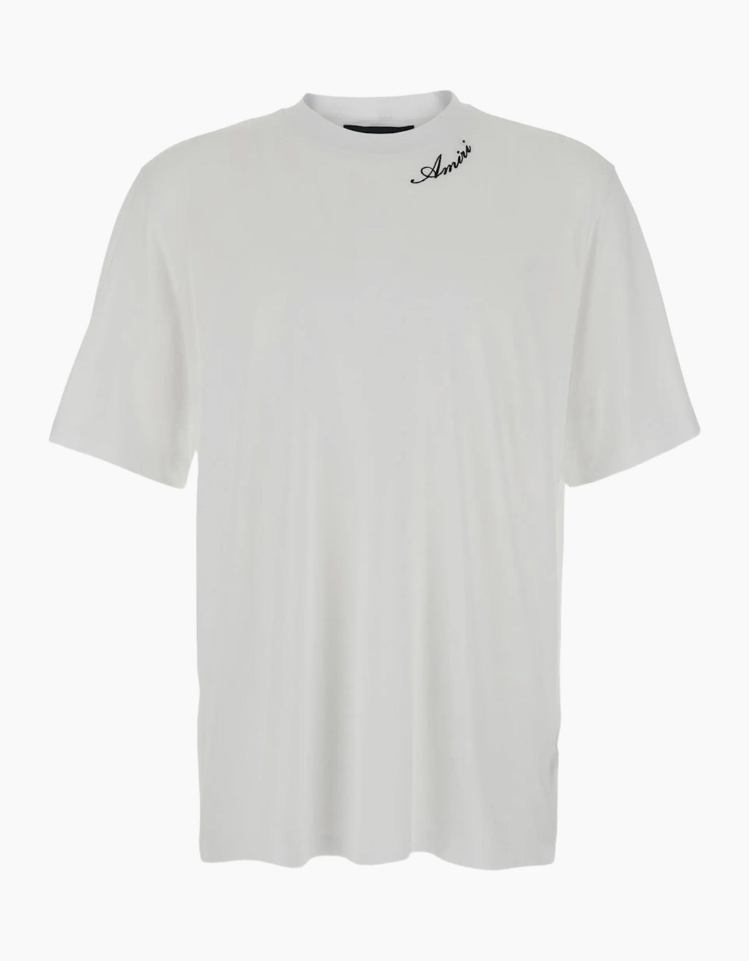 Amiri Script Embroidered T-Shirt in White