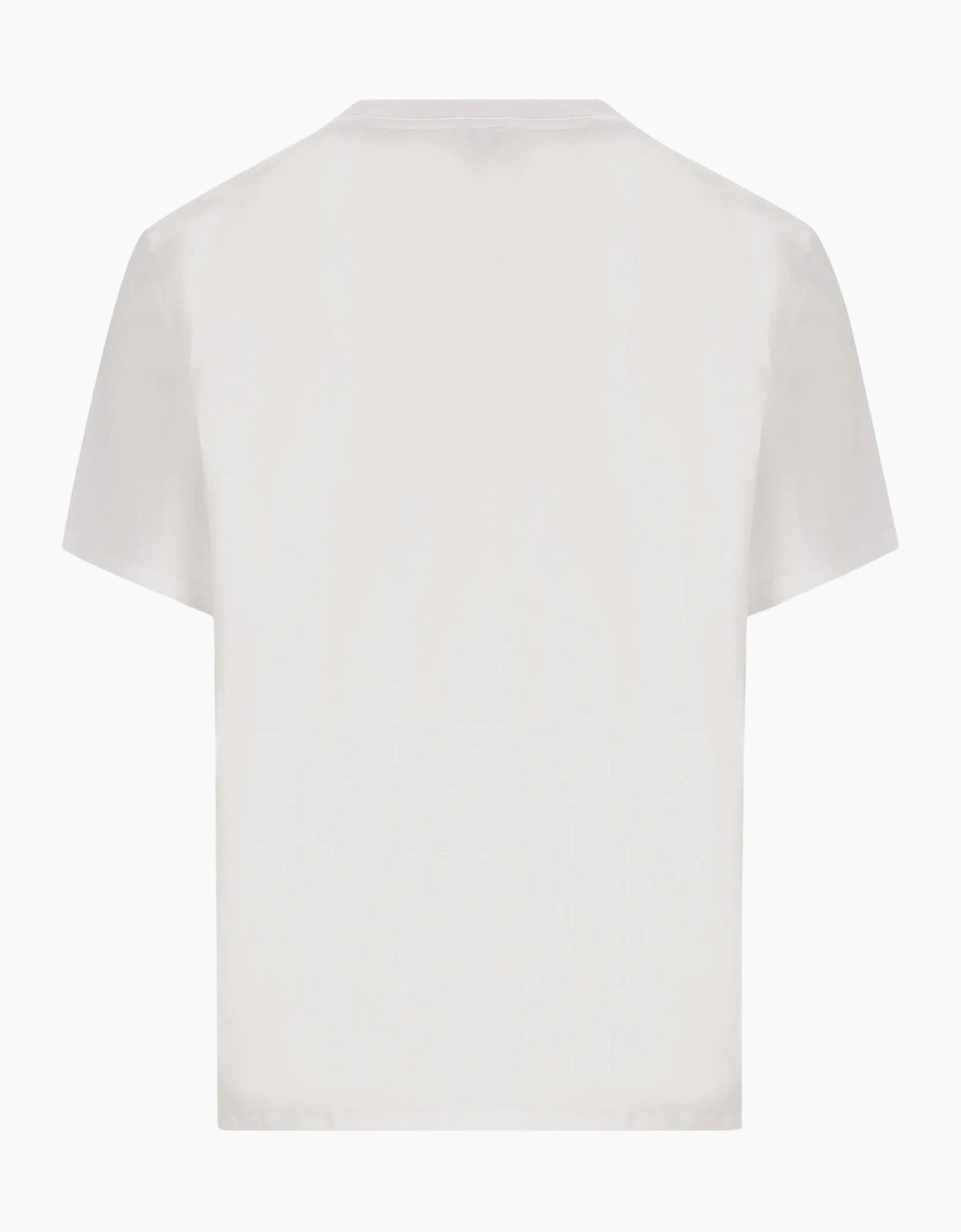 Loewe Two-Tone Anagram Embroidered Pocket T-Shirt in White