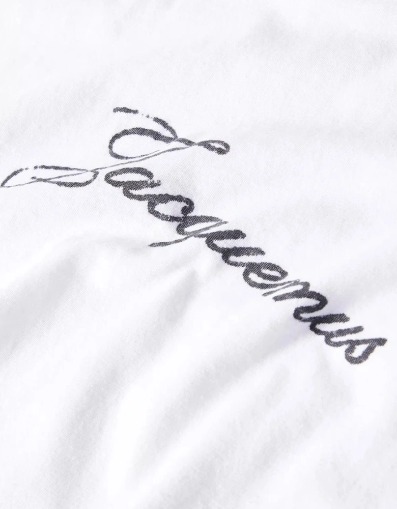 Jacquemus Signature Logo T-Shirt in White