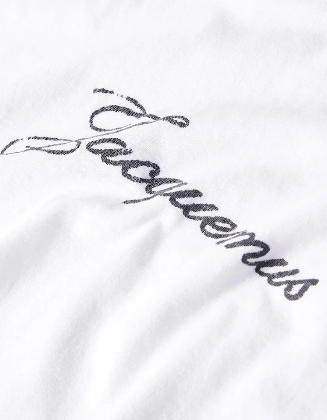 Jacquemus Signature Logo T-Shirt in White
