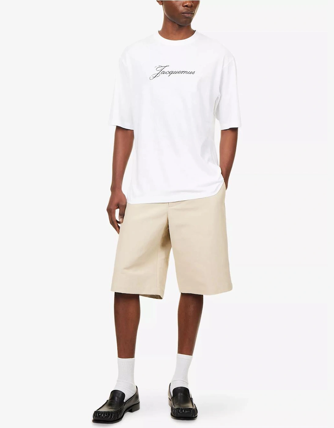 Jacquemus Signature Logo T-Shirt in White