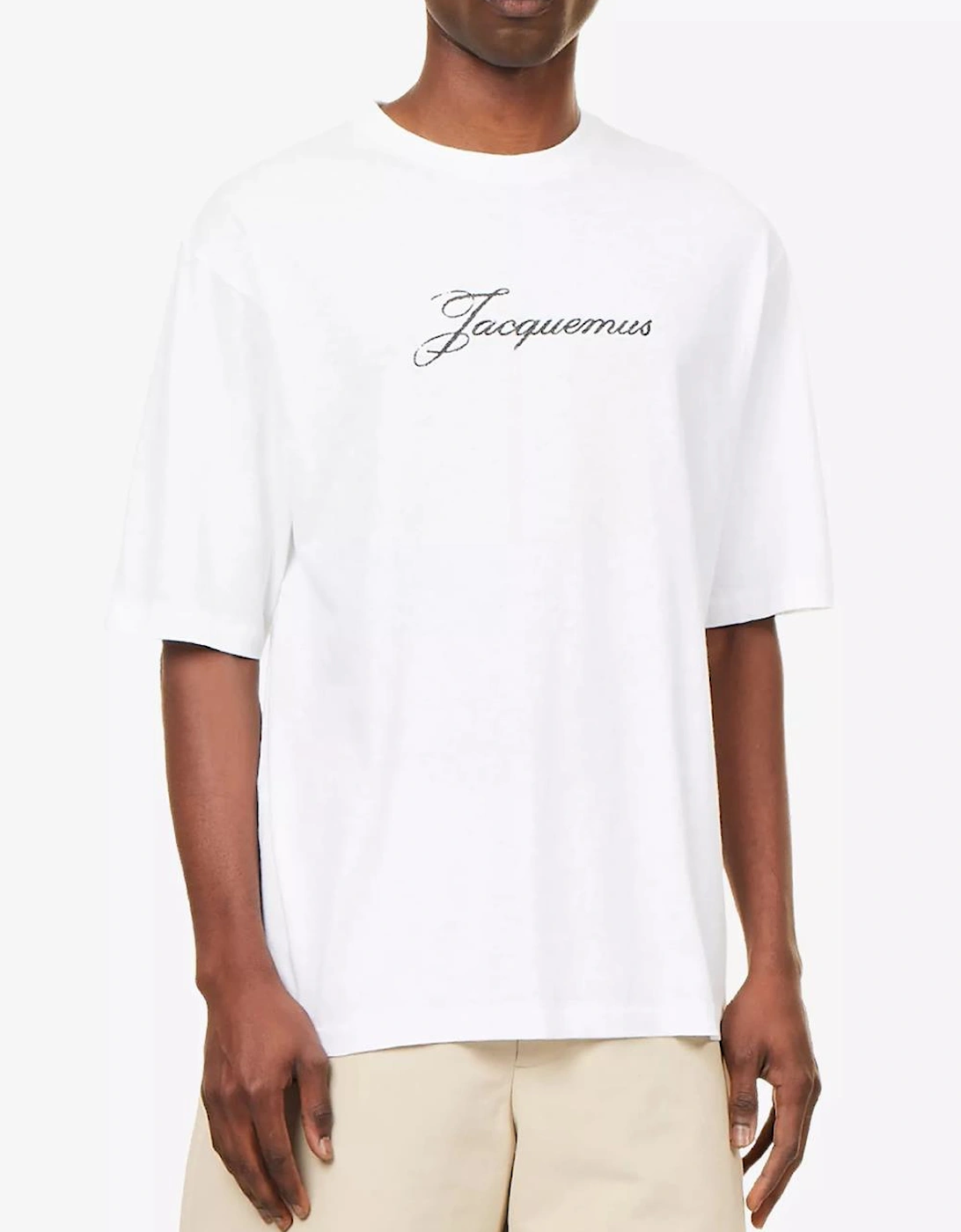Jacquemus Signature Logo T-Shirt in White