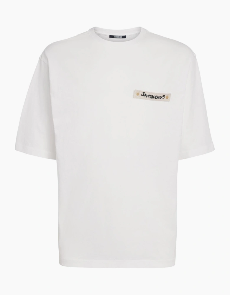 Jacquemus Crochet Logo T-Shirt in White