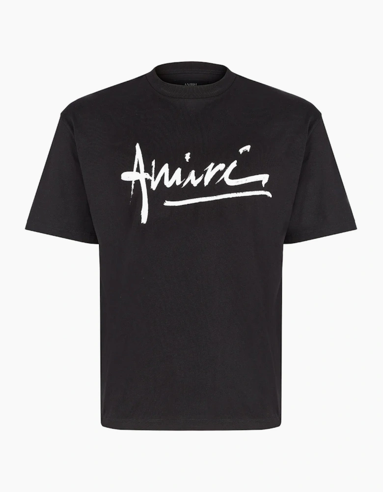 Amiri Script Logo T-Shirt in Black