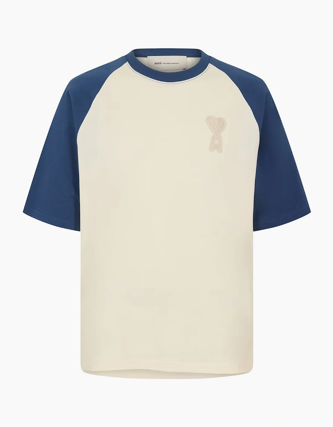 Ami Paris Crochet ADC T-Shirt in Cream